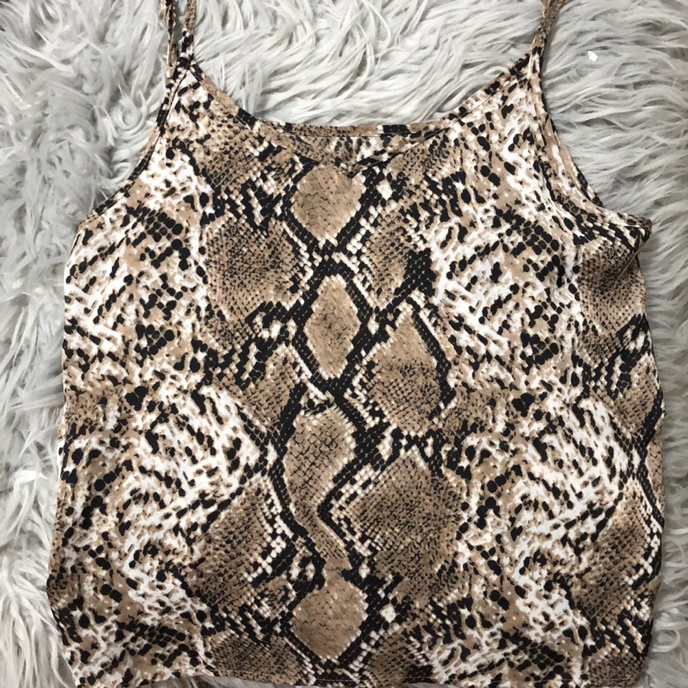 Snakeskin tank top
